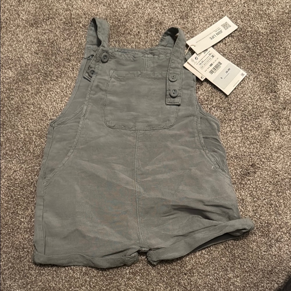 Zara Gray Overalls Casual Fit